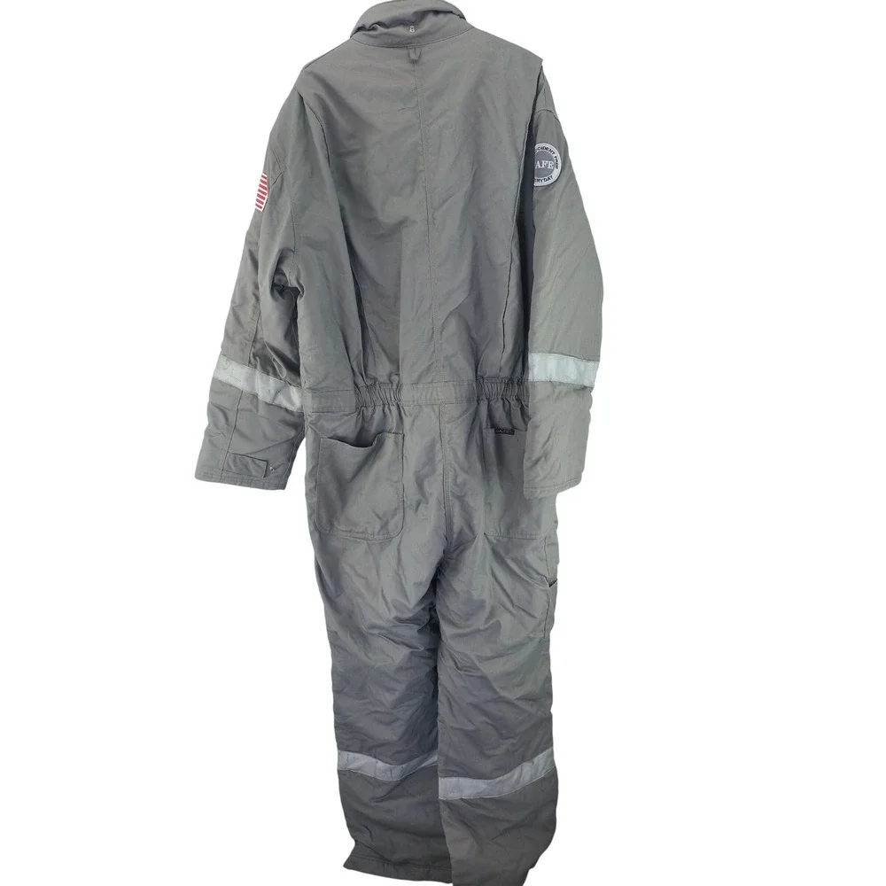 Walls FR Insulated Coveralls Mens 2XL Tall Gray Nomac Flame Resistant Workwear